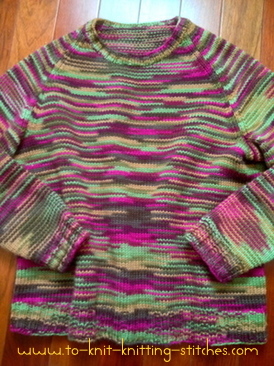 How to KNIT a RAGLAN Sweater on a Knitting Machine